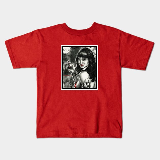 Vampirella Kids T-Shirt by sapanaentertainment